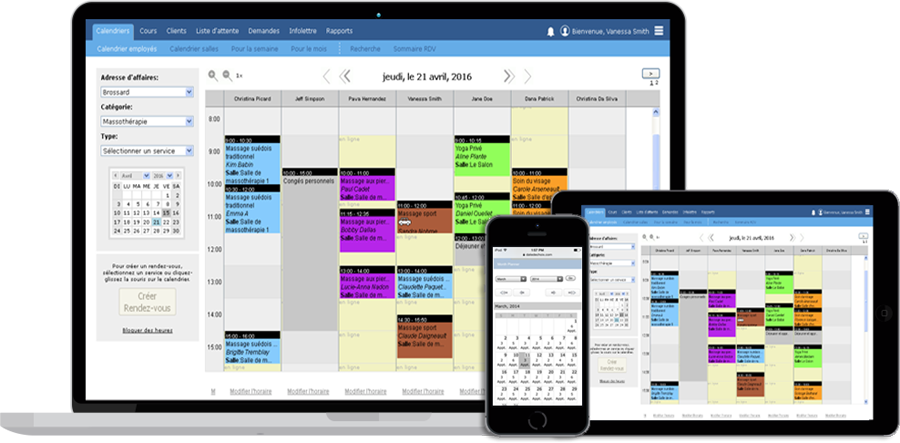logiciel rendez-vous pour mobile et tablette