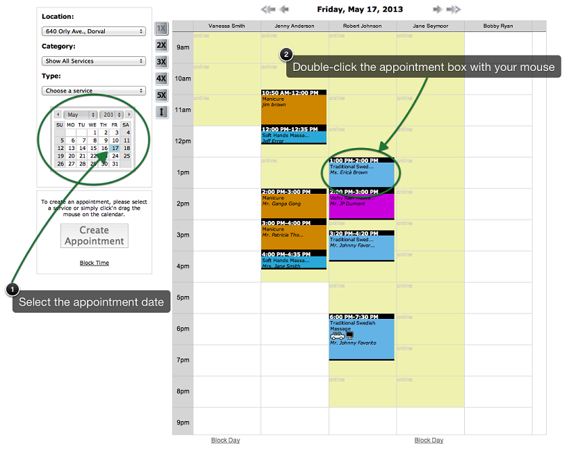 rescheduling online appointment with your appointment calendar software