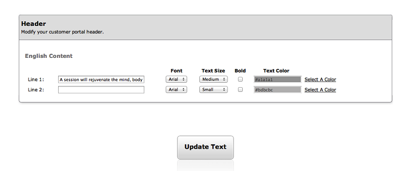 personalize text within your online appointment scheduler software
