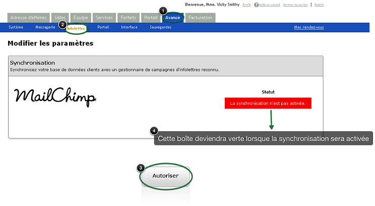 infolettre pour systme de rendez-vous