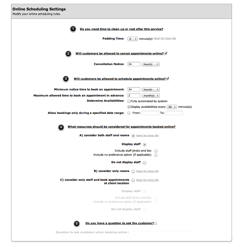 scheduling rules for online scheduling software